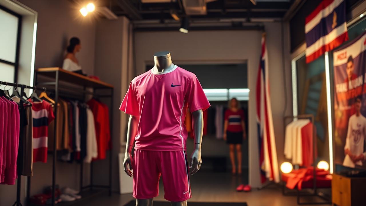 LISA BLACKPINK ชุดแบรนด์ไทย IWANNABANGKOK Nike x FIFA