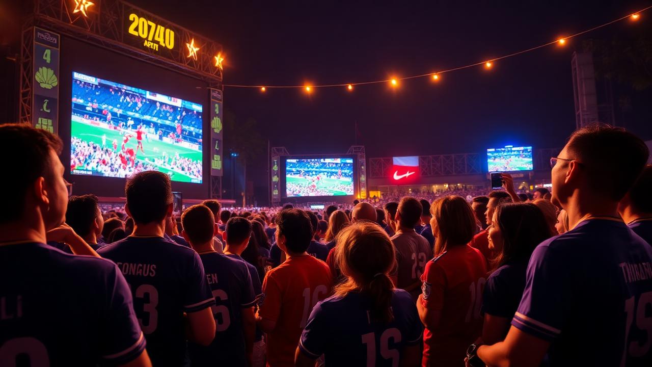 แฟนบอลไทยรวมตัวดูบอลโลก 2026 วันที่ 2 บรรยากาศปาร์ตี้กลางคืน